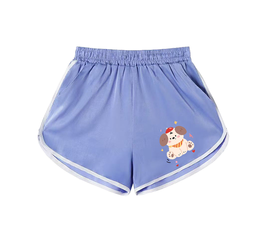 Shorts décontractés pour femmes en pur coton avec motifs personnalisés et imprimés mignons