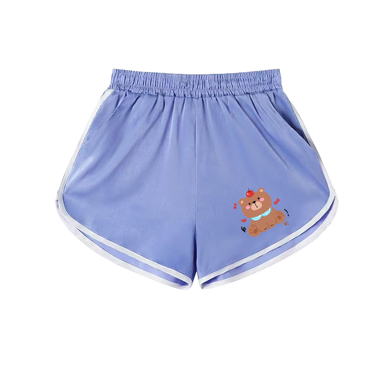 Shorts décontractés pour femmes en pur coton avec motifs personnalisés et imprimés mignons